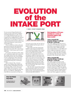 Evolution of the Intake Port - صورة الغلاف
